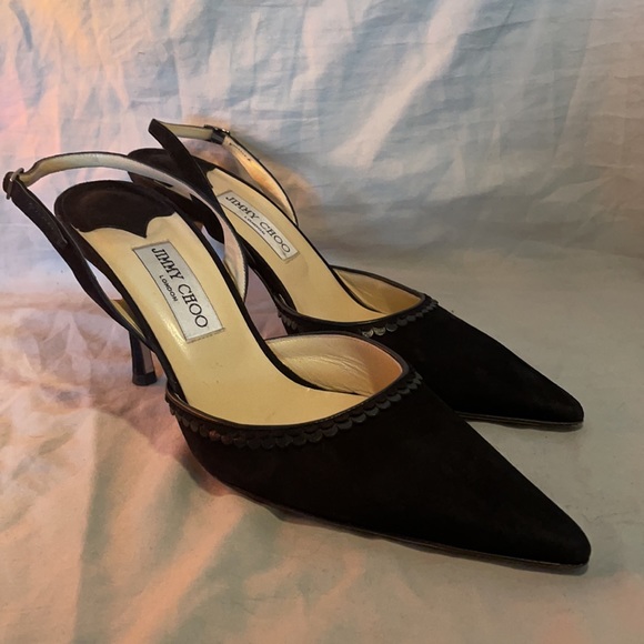 Jimmy Choo Black Suede Heels - Picture 4 of 5